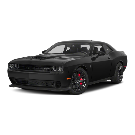Dodge Challenger 2016 Operating Information Manual