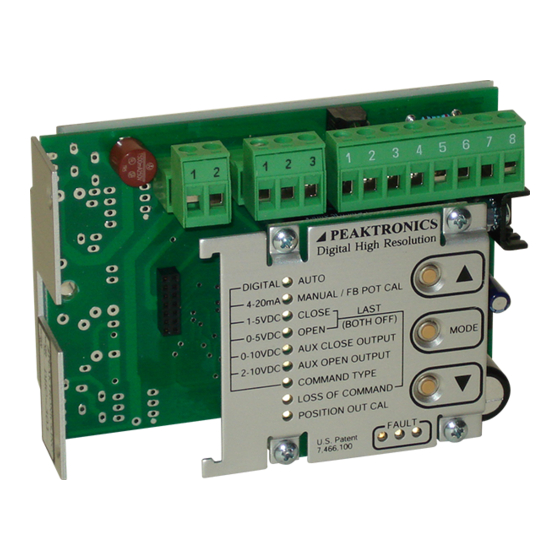 Peaktronics DHC-301 Quick Cal & Troubleshooting Manual