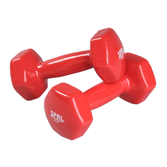 SPRI DELUXE VINYL DUMBBELLS Exercise Manual
