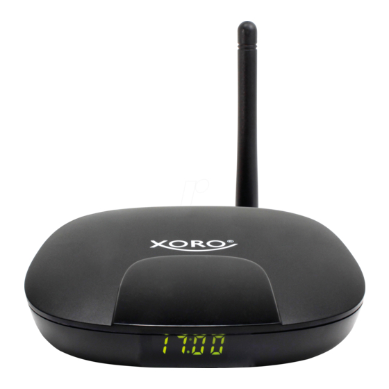 Xoro HST 290 Quick User Manual