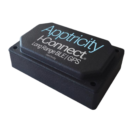 APPTRICITY CORPORATION I-Connect Long Range with GPS Bluetooth Tag Manual