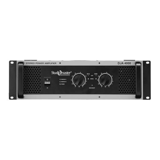Studiomaster Professional DJA2500 Service Manual