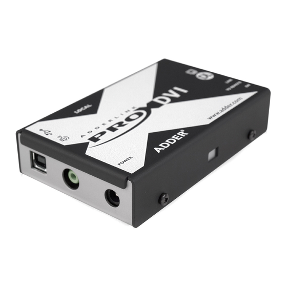 ADDER X-DVIPRO-DL User Manual