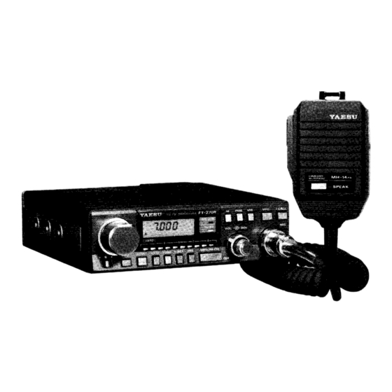 Yaesu FT-270R Operating Manual
