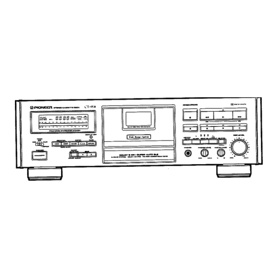 Pioneer CT-95 Operating Instructions Manual