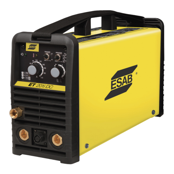 ESAB ET 201i DC Operating Manual