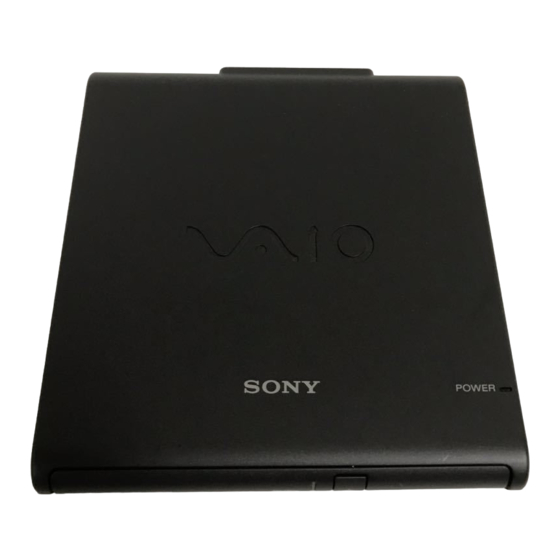 Sony VGP-DDRW4 - DVD±RW / DVD-RAM Drive Manuals
