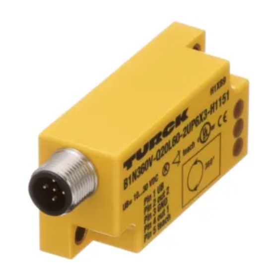 turck B1N360V-Q20L60-2UP6X3-H1151/3GD Manual