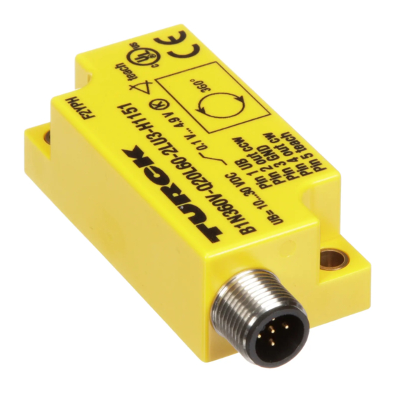turck B1N360V-Q20L60-2UP6X3-H1151/3GD Manual