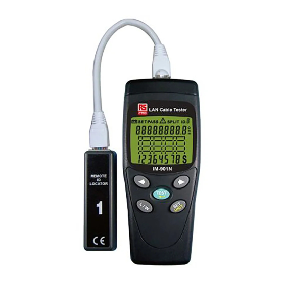 RS PRO 2050084 LAN Cable Tester Manuals