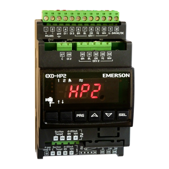 Emerson EXD-HP1 Operating	 Instruction