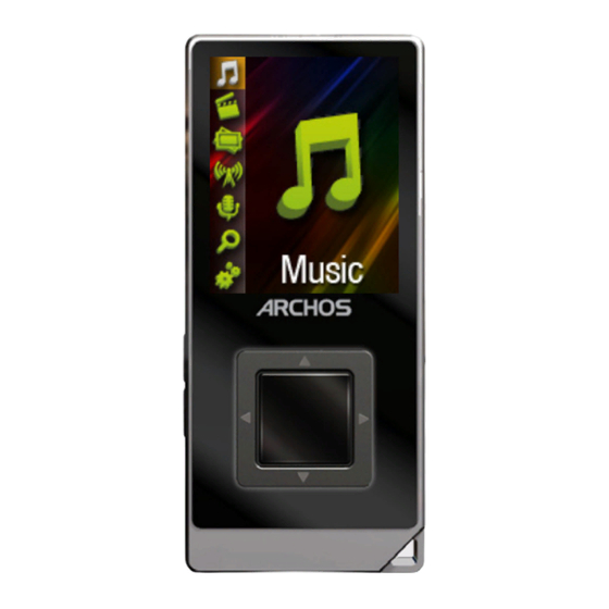 Archos 18d Vision Operating Instructions