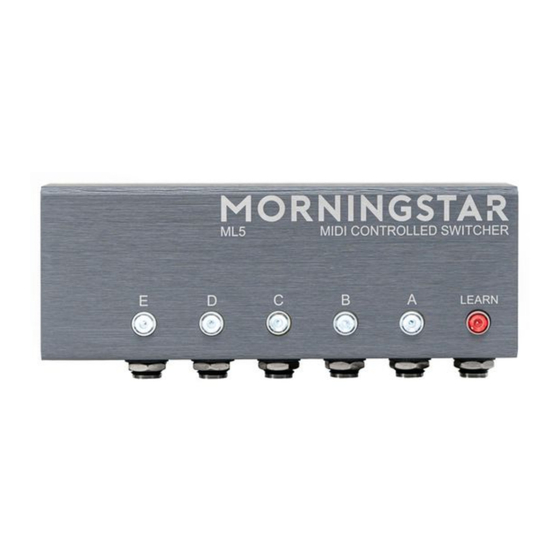Morningstar ML5 User Manual