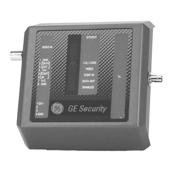 GE Security S731DV Installation Instructions Manual