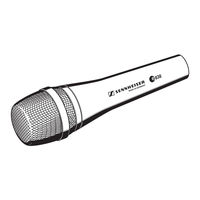 Sennheiser e838 Instructions For Use Manual