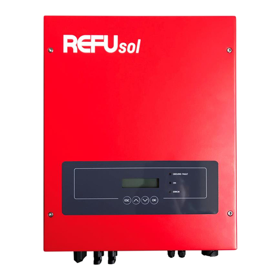 REFU 801 Series Operating Instructions Manual