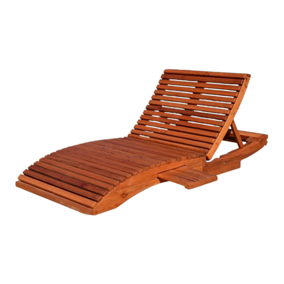 Forever Redwood PENNY WOODEN SUN LOUNGER Assembly Instructions