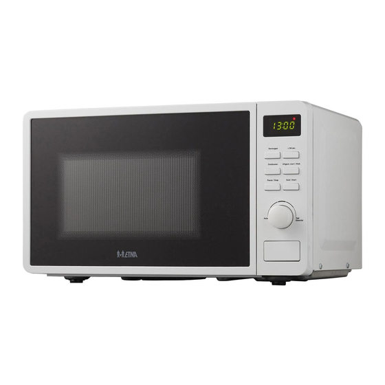 ETNA SMV320WIT Instructions For Use Manual