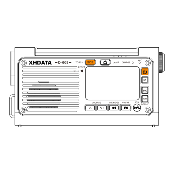 XHDATA D-608 User Manual