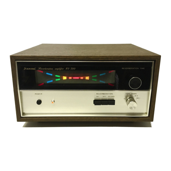 Sansui RA-500 Operating Instructions And Service Manual