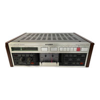 Studer A721 Operating And Service Instructions