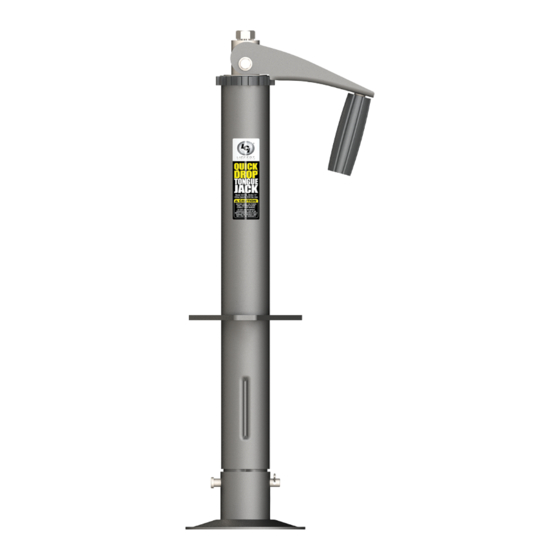 Lippert Components Quick Drop Tongue Jack Installation And Owner's Manual