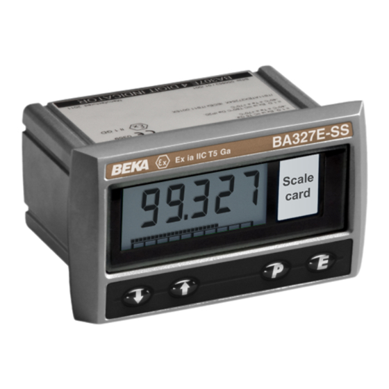BEKA BA327E-SS Manual