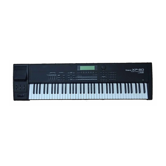 Roland XP-60 Supplemental Notes