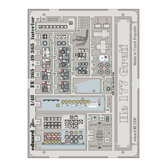 Eduard He 177 Greif interior Quick Start Manual