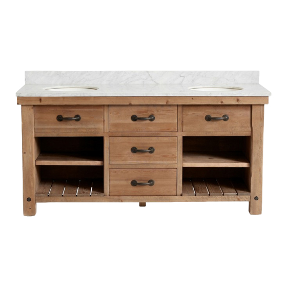 Pottery Barn Benchwright Double Sink Console Assembly Instructions