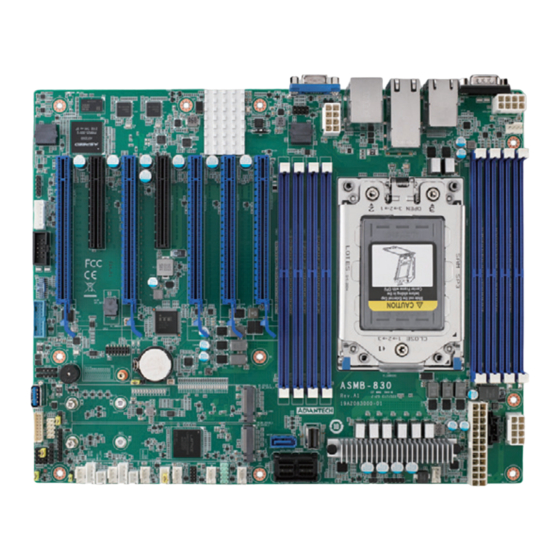 Advantech ASMB-830 Series Startup Manual