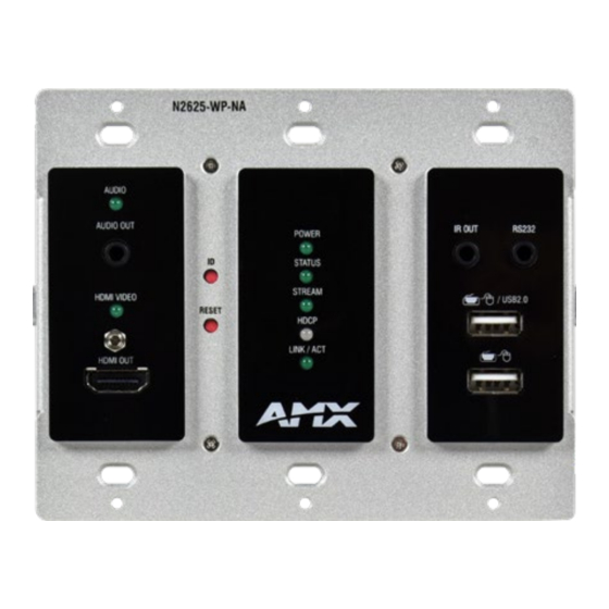 Harman AMX NMX-DEC-N2625-WP Quick Start Manual
