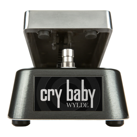 Dunlop WYLDE AUDIO CRY BABY WAH WA45 Manual