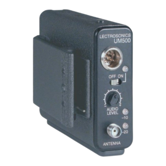 Lectrosonics UM500 Manuals