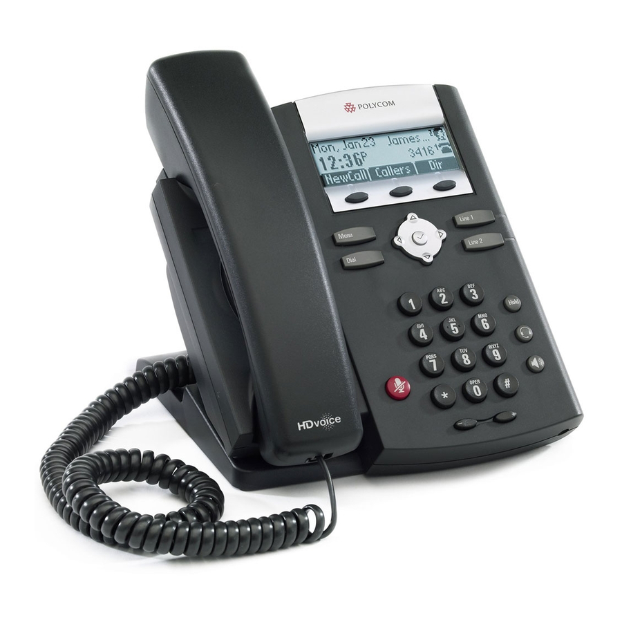 Polycom SoundPoint IP 32x Quick User Manual