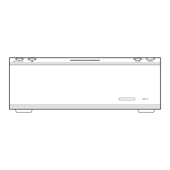 Marantz MD110 Service Manual