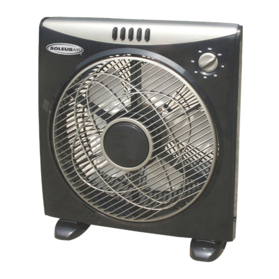 Soleus Air FB1-30-20 Operating Instructions Manual