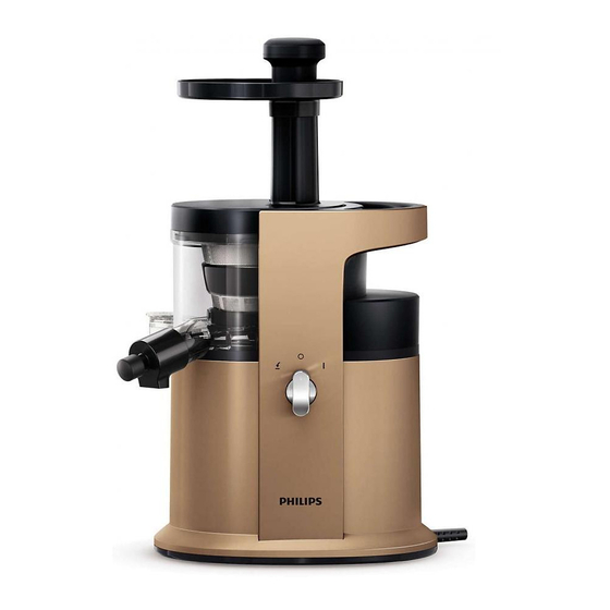 User Manuals: Philips HR1883 Slow Juicer