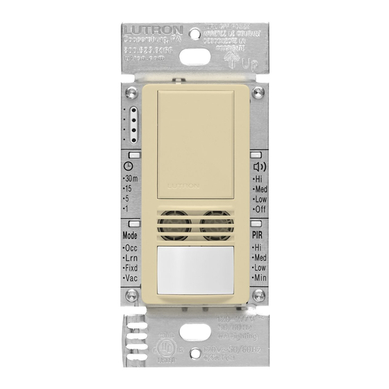 Lutron Electronics Maestro MS-B102 Series Manual