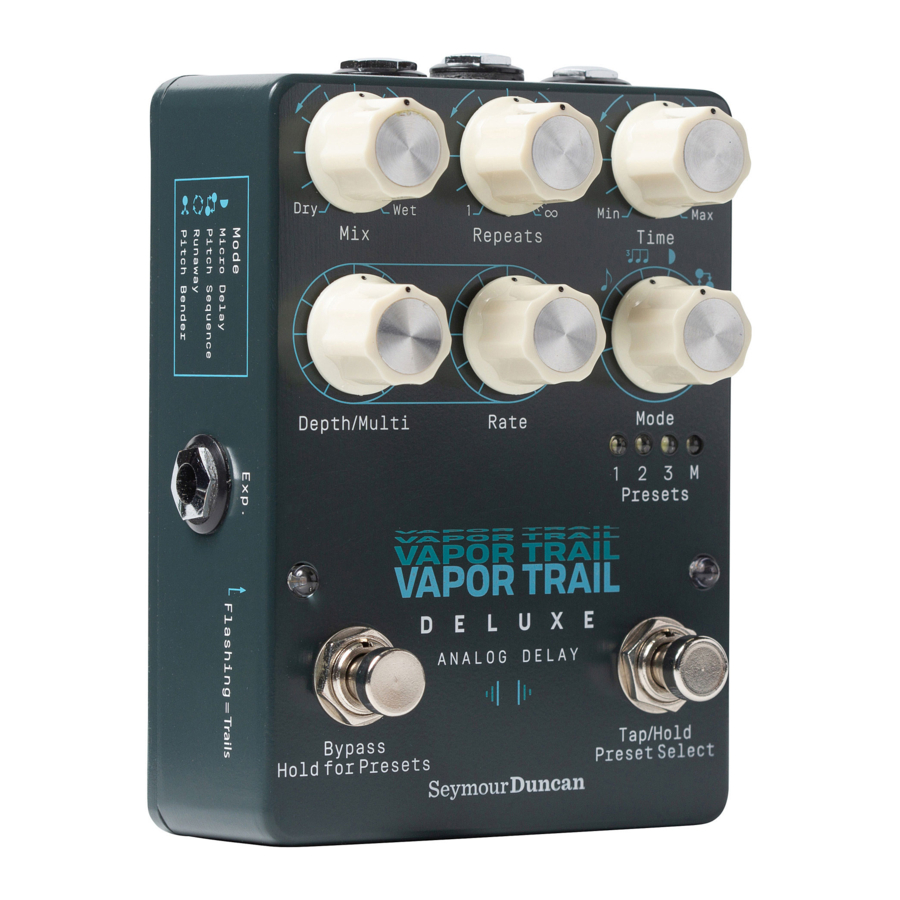 Duncan Vapor Trail Deluxe Manual