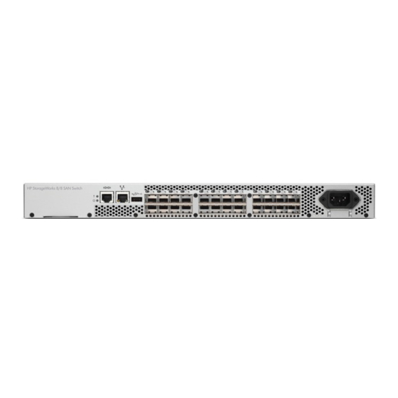 Hewlett Packard Enterprise StorageWorks 8/8 Base SAN Switch Reference Manual