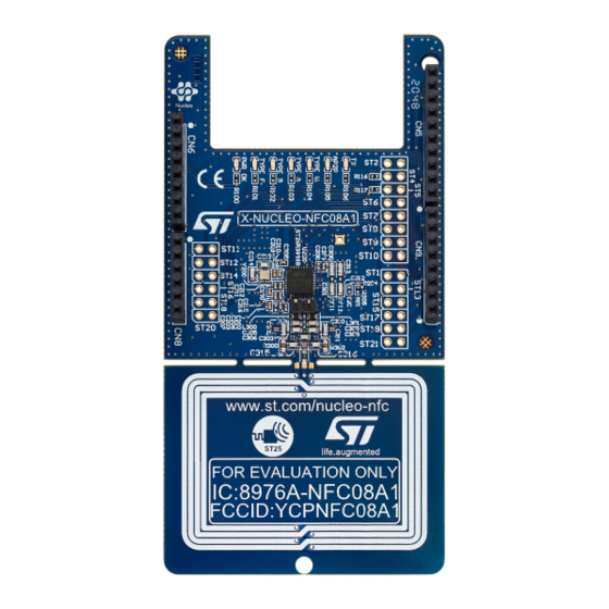 ST X-NUCLEO-NFC08A1 Getting Started