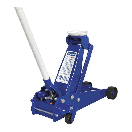 Sealey National Machinery NA3010 Instructions