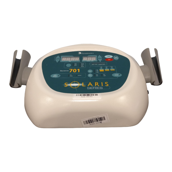 Dynatron Solaris 700 Series Manuals