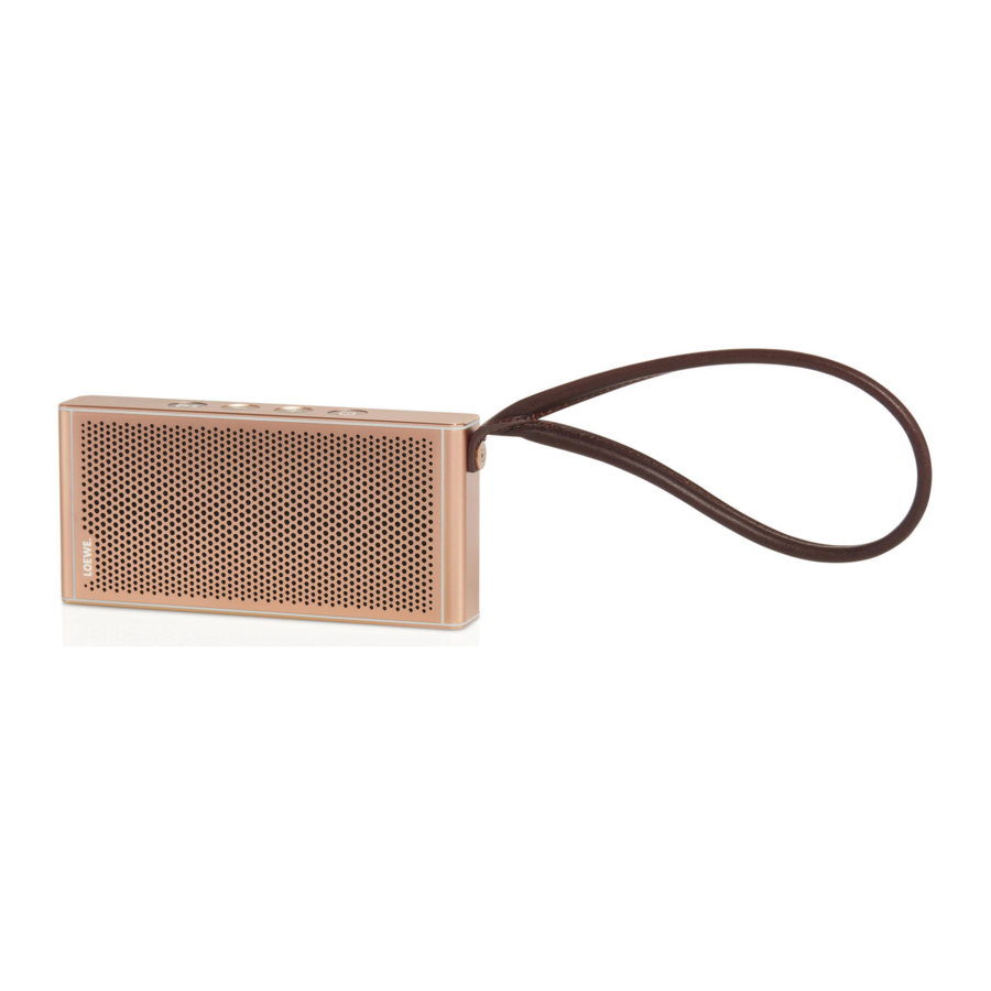 Loewe klang m1 - Portable Bluetooth Speaker Manual