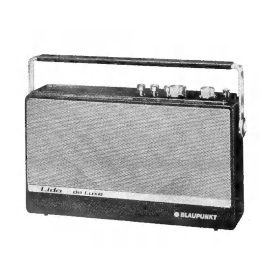 Blaupunkt Lido de Luxe L Manuals