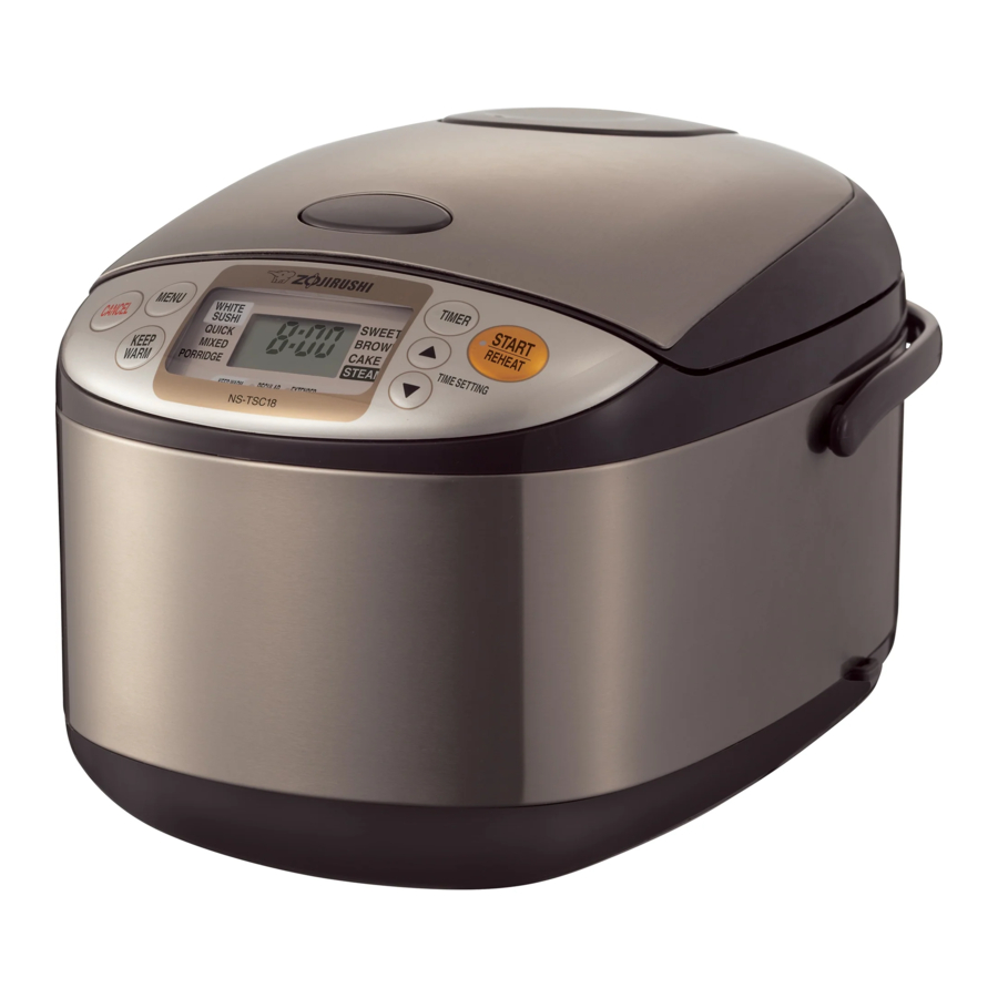 Zojirushi Micom NS-TSC10 / NS-TSC18 - Rice Cooker Manual