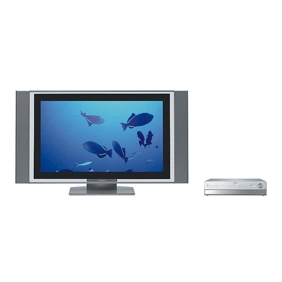 Sony KE-50XBR900 - 50" Xbr Plasma Wega&trade; Integrated Television Service Manual