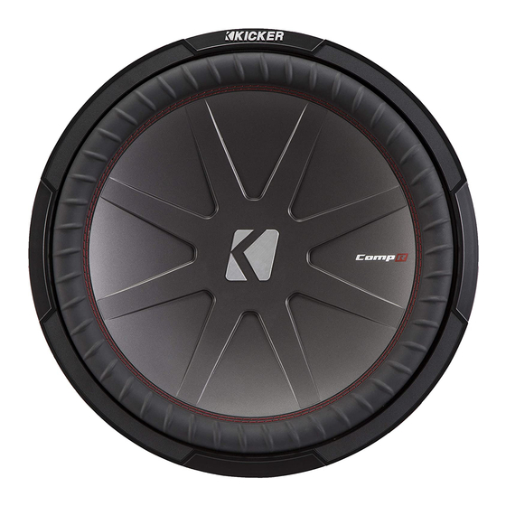 Kicker CompR8 User Manual
