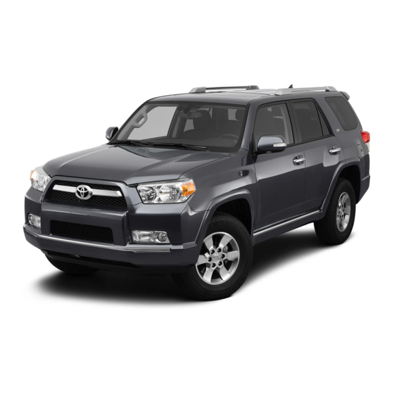 Toyota 2012 4runner Manual
